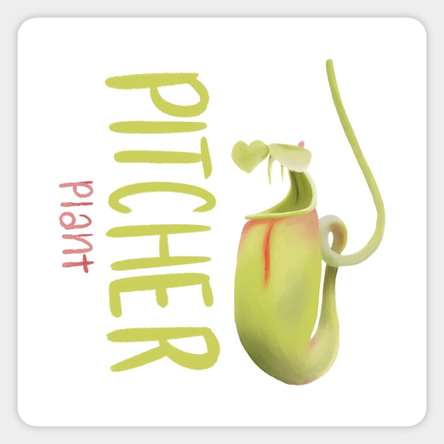 Pitcher Plant Sticker by Kinda Kels